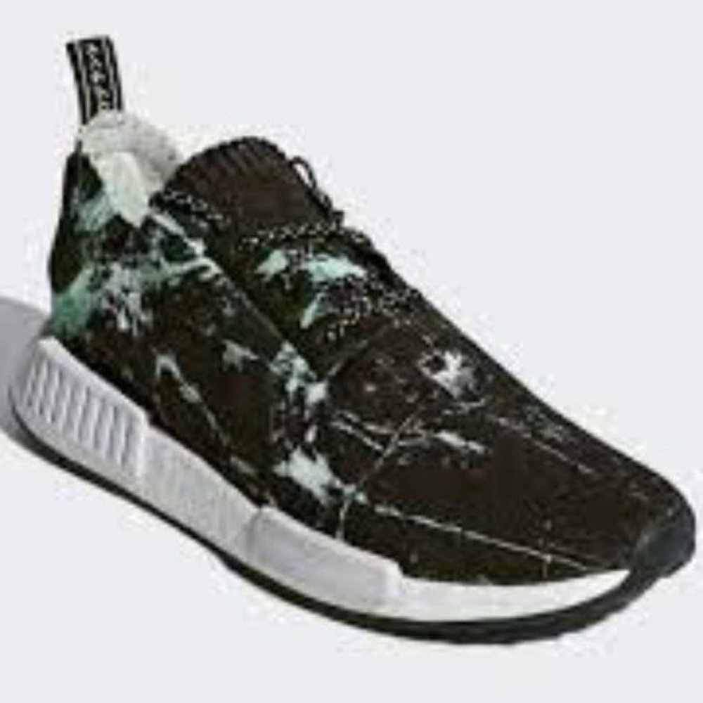 Adidas NMD R1 Primeknit Mint Marble Sneakers NWT - Picture 9 of 9
